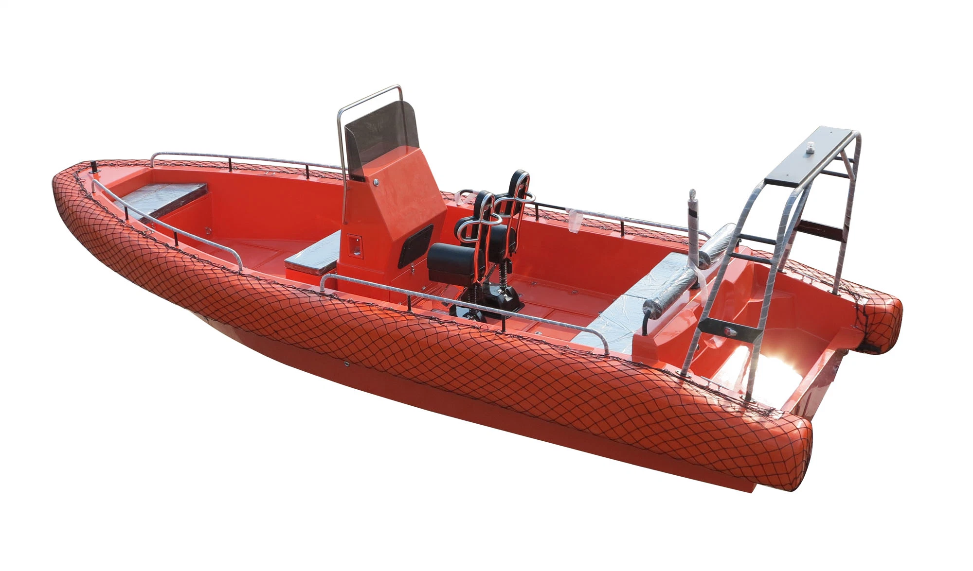 Aqualand 26.5feet 8m 14persons GRP Fiberglass Rigid Inflatable Military Speed Rescue Patrol/Solid Foam Tube Fender Rib Motor Boat (rib800b)