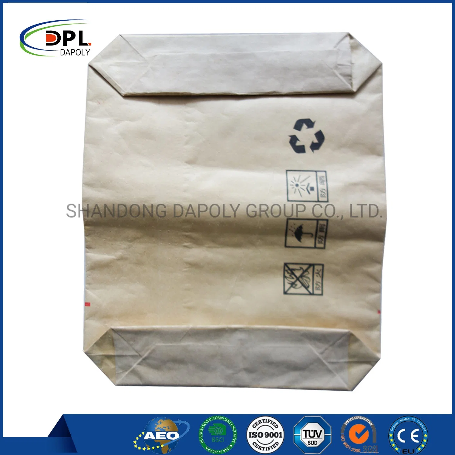 Accept Custom Logo Order 25kg and 50kg PP Plastic/Kraft Paper Block Bottom Valve Cement Bag Cheap Price Good Sale