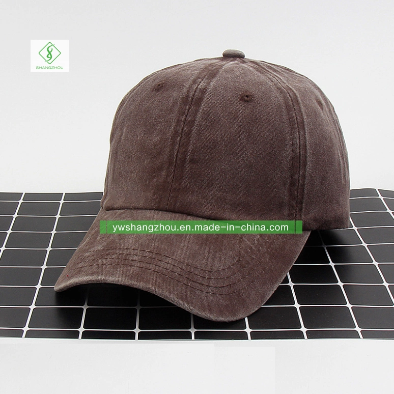 Moda simple lavado Gorra sombrero de vaquero de logotipo personalizado