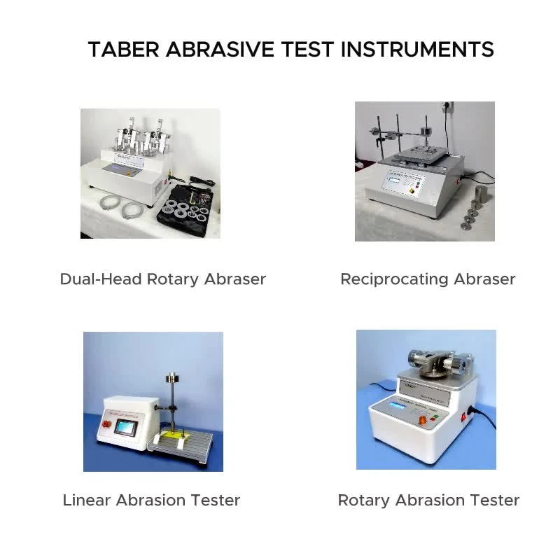 Instrument d'abaisseur rotatif à deux têtes machine d'essai d'abaisseur rotatif Équipement de test d'abrasion Nm-802b