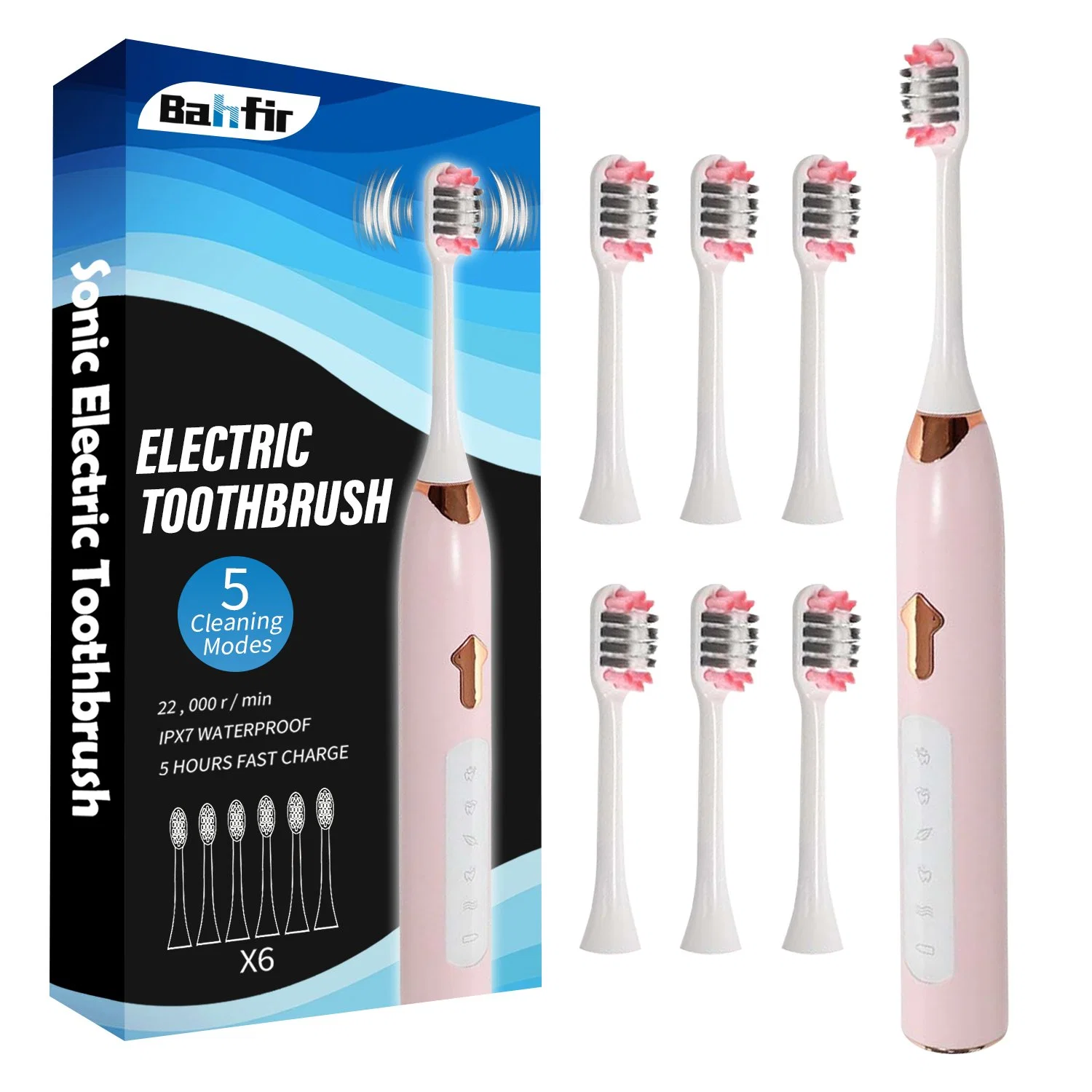 Long Standby Time Ultrasonic Intelligent Electric Toothbrush for Adult