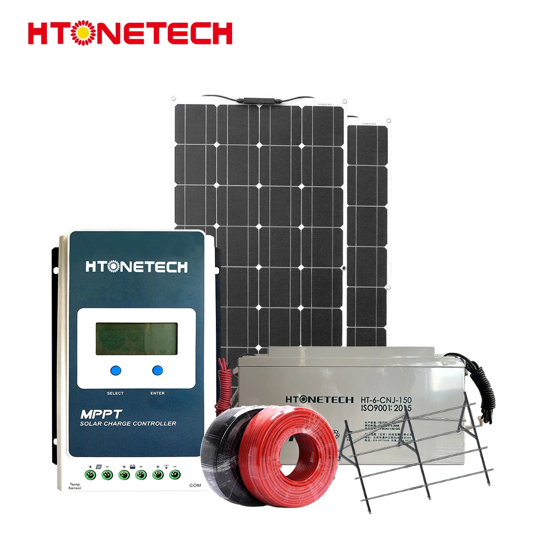 La industria Htonetech buen precio fuera de la Red del Sistema Solar el Kit completo de los fabricantes de China 49Kw Sistema de Energía Solar con WiFi