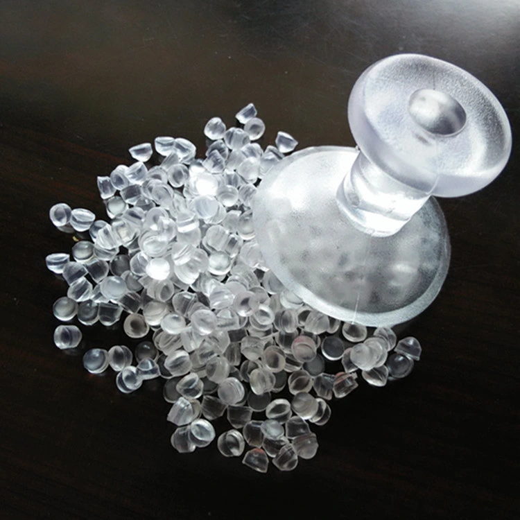 الحبيبات البلاستيكية الشفافة المواد الخام البلاستيكية المرنة من مادة البولي فينيل كلوريد (PVC) المرنة البلاستيك
