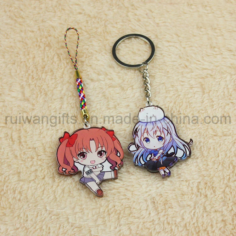 UV Printing Acrylic Cartoon Character Keychain, Acrylic Key Chain, Custom Acrylic Keyring