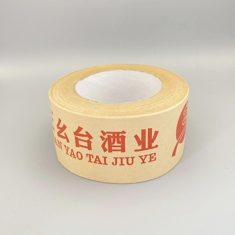 Wholesale/Supplier Eco Friendly Hot Melt Adhesive Logo Printing Packaging Kraft Paper Tape Price