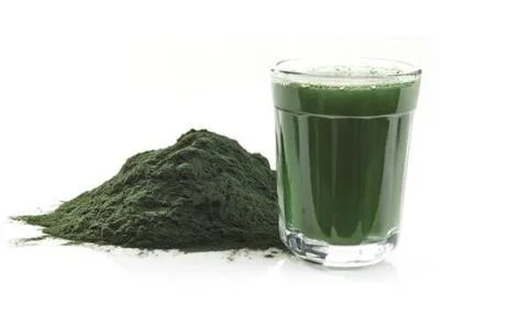 Aditivo alimentar Spirulina e Chlorella Extraia em pó