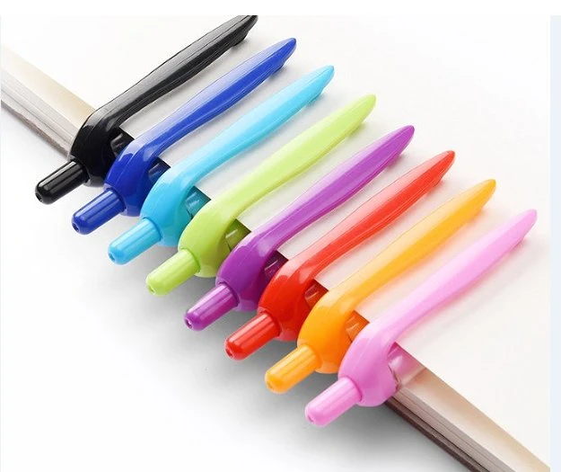 School Supply Retractable Quick Dry Ink Pen, Gel Pen, Comfy Grip Pen, Fine Tip 0.5mm, Red