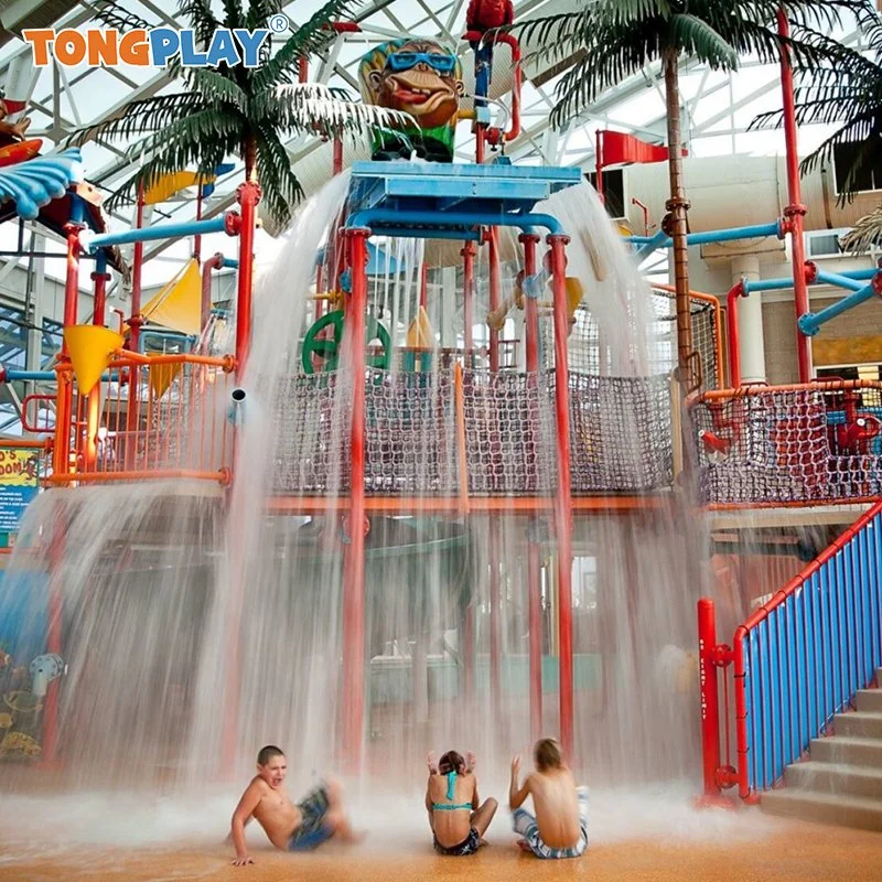 Grand parc aquatique à thème Fibreglass Combination Slides Playground, parc d'attractions