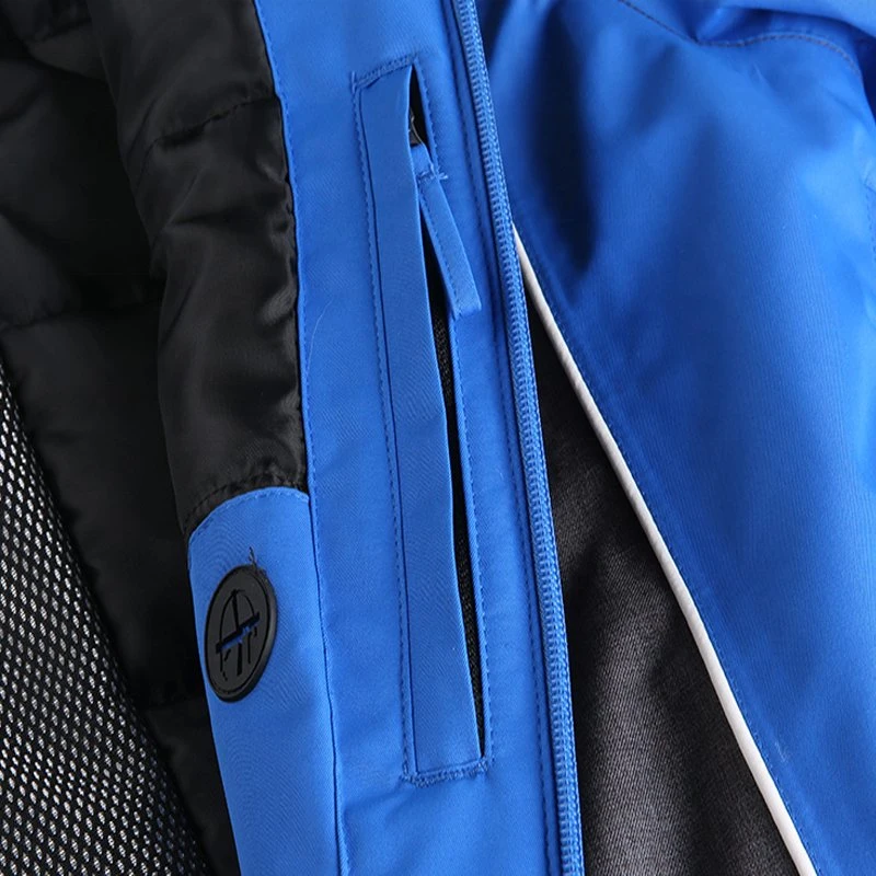 Men; S Warm Coat Blue Color Ski Wear Clothing