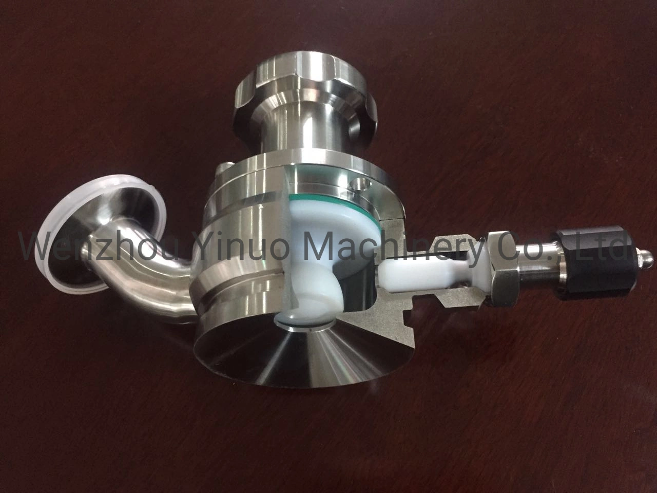 Stainless Steel 304/316L Sanitary Pneumatic Tank Bottom Seat Valve