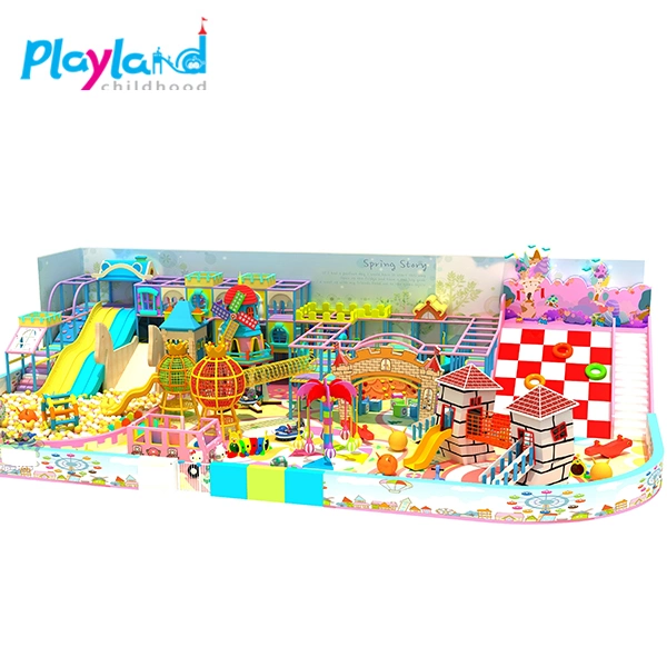 Hot Selling Large Scale Indoor Playground with Multi-Functional Rides for Children's Combined Playground