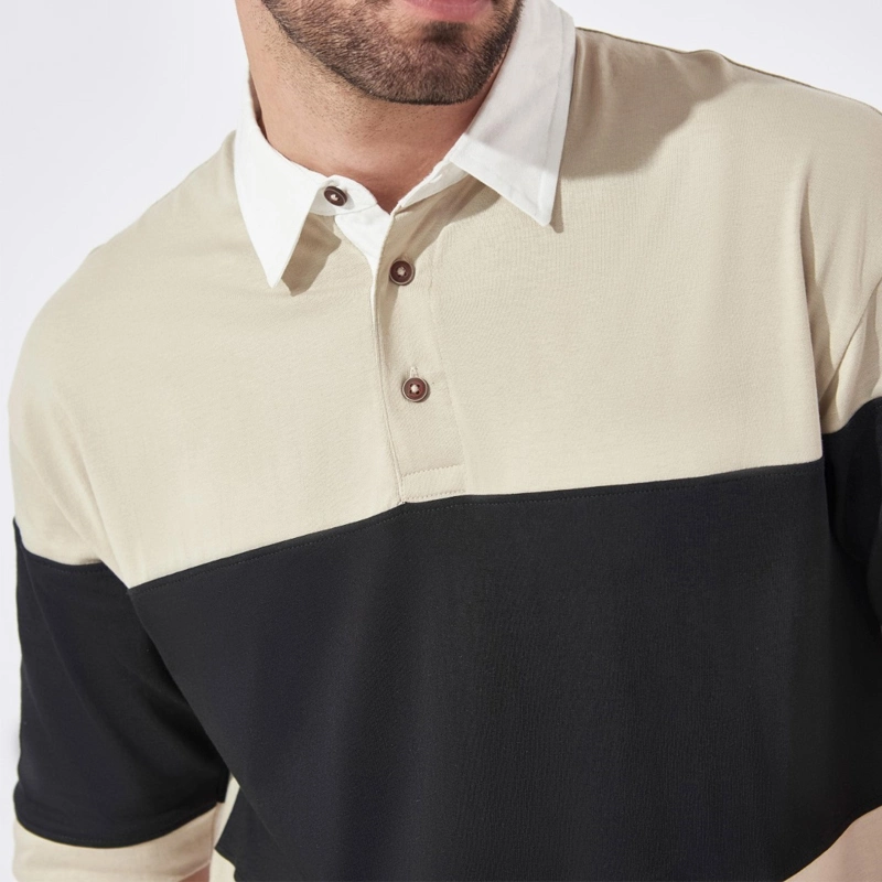 Soft Cotton Workout Golf Shirts Men Oversized Polo T Shirt