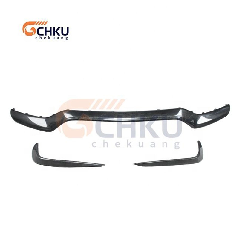 for Benz C-Class W205 C63 Front Bumper Carbon Fiber Middle Lip Front Fog Lamp Separator Front Lip