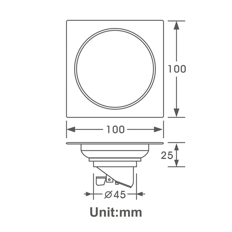 Pulido de acero inoxidable de alta calidad: Anti-Odor purgadores de núcleo, un diseño moderno, cocina cuarto de baño ducha Wc Sumidero, 100x100mm.