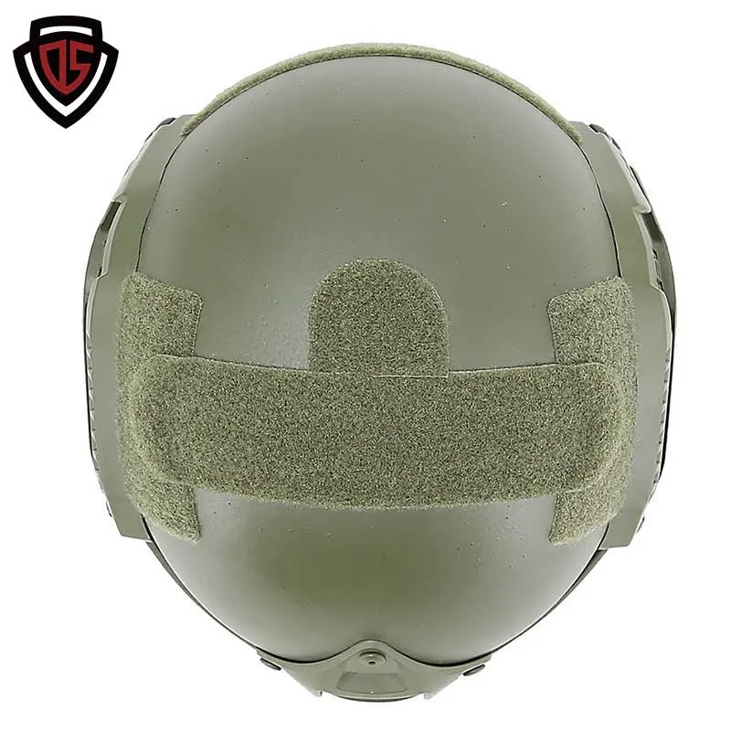 Double Safe Safety Equipment Green Police Level Iiia Bulletproof Fast Ballistic Helmet