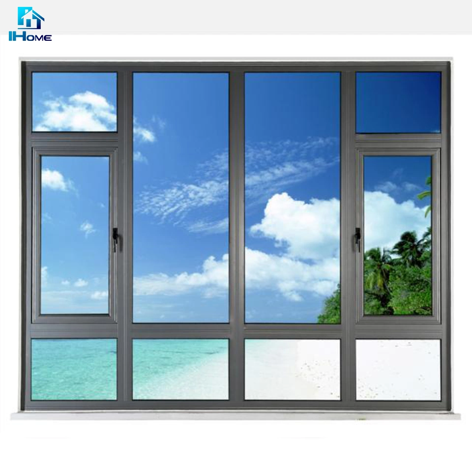 Good Soundproof Aluminum Double Pane Casement Window Used Commercial Glass Windows