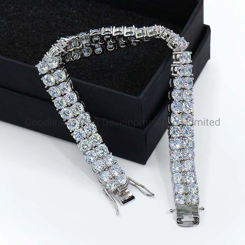 Nouveau micro Zircon Inlaind Arrivel Tennis Double Bracelet Zircon Bijoux