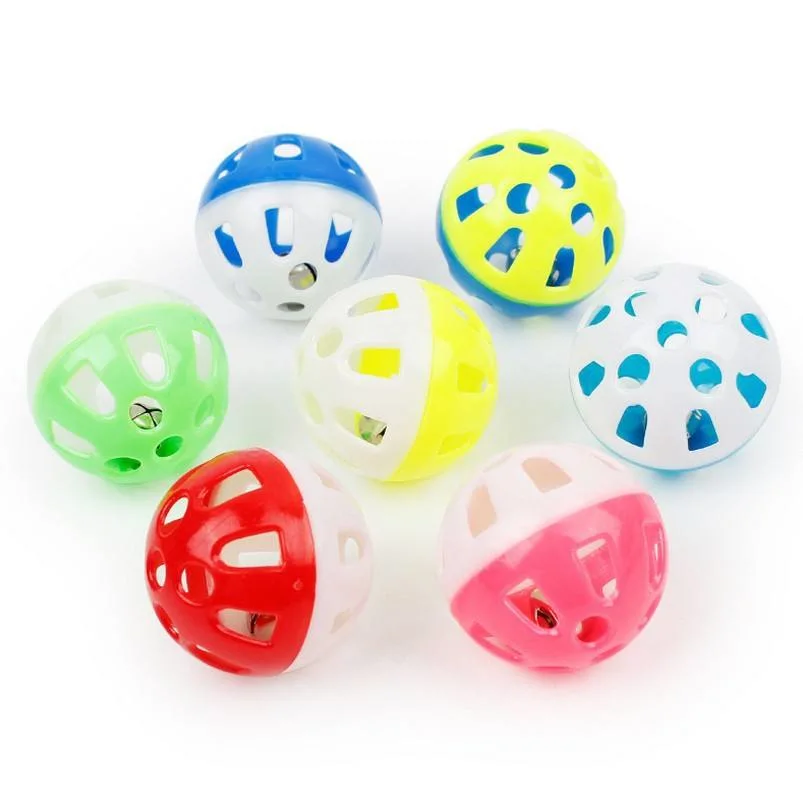 Cat Toy Ball Color Plastic Two-Color Ball