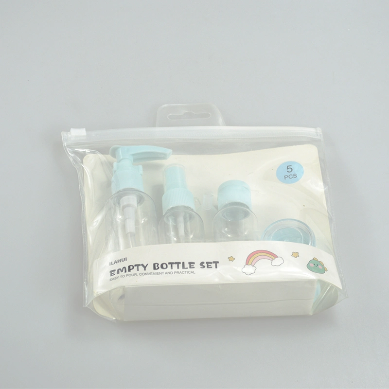 Mini Travel Flasche Set für kosmetische Verpackung Kunststoff Reise-Set Kosmetikbehälter