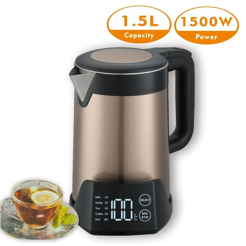 Stainless Steel Digital Kettle with Touch Screen Display for The Perfect Temperature