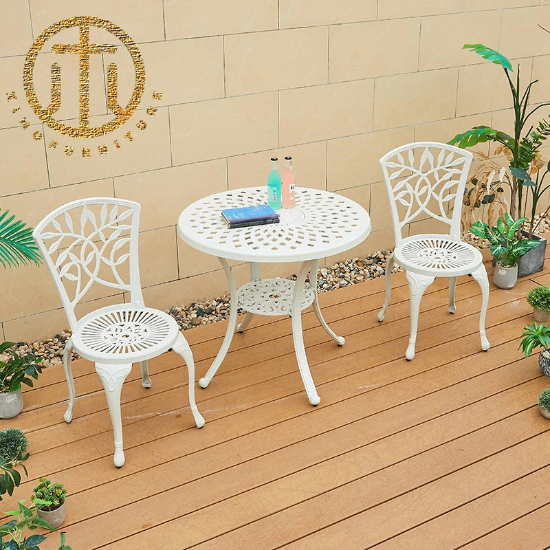 Simple Balcony Table and Chair Set Outdoor Garden Iron Leisure Furniture