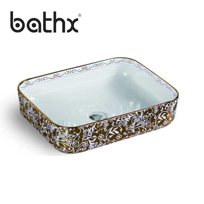 European Style Bathroom Ceramic Fashionable Design Quality Color Wash Basin Sink