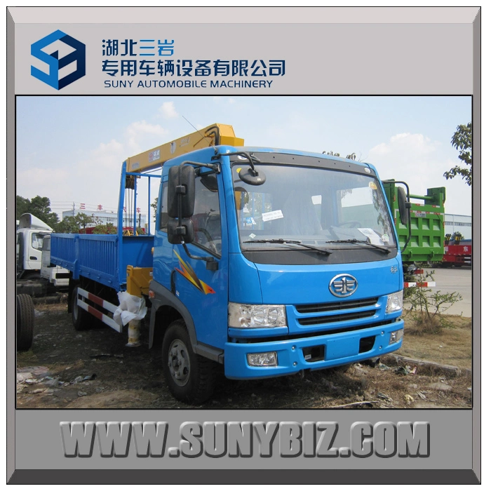 6.3tons Crane Truck 160HP Faw J5k 4X2 Truck Mounted Crane