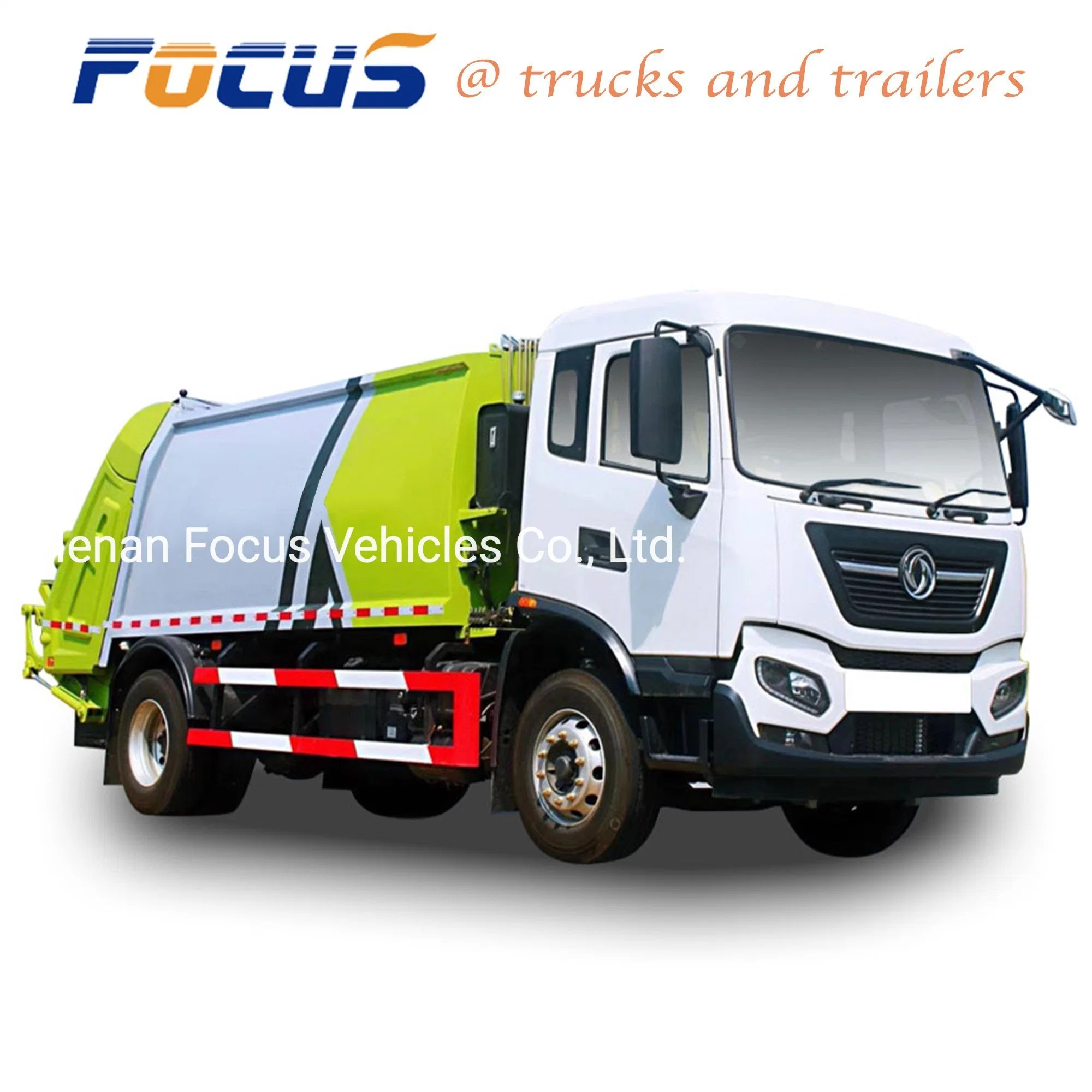 DFAC 6X4 3 Axles 10 Wheels Rear Loading Trash Compactor Garbage Truck for Loading Rubbish