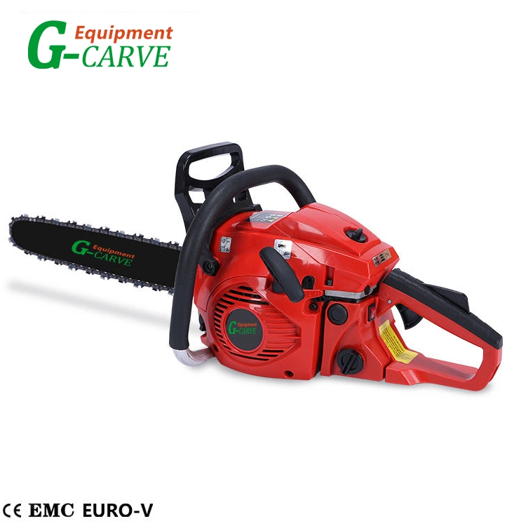 G-carve 52cc 20 pulgadas cadena de potencia Sierra de gasolina de mano Jardín Chainsaw