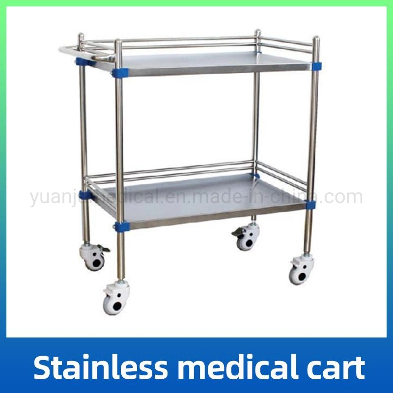 Stainless Steel Medical Equipment Trolley, Detachable Medical Vehicle Multi-Function Medical Vehicle