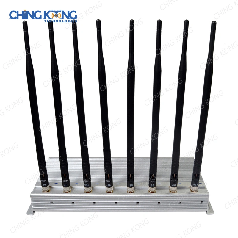 8 Antennas Indoor Use Wi-Fi GSM 3G 4G 5g Mobile Phone Jammer