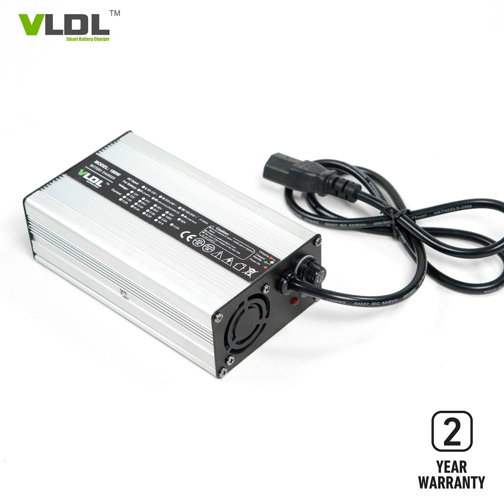 48V 2.5A Chargeur de batterie LiFePO4, Max 58.4V CC charge CV