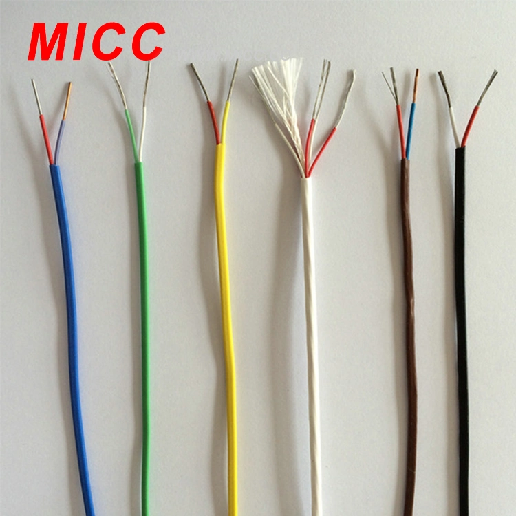 Micc High Temperature Thermocouple Wire K-Ceramic Fiber-2*20AWG with Two Conductors Parallel Construction