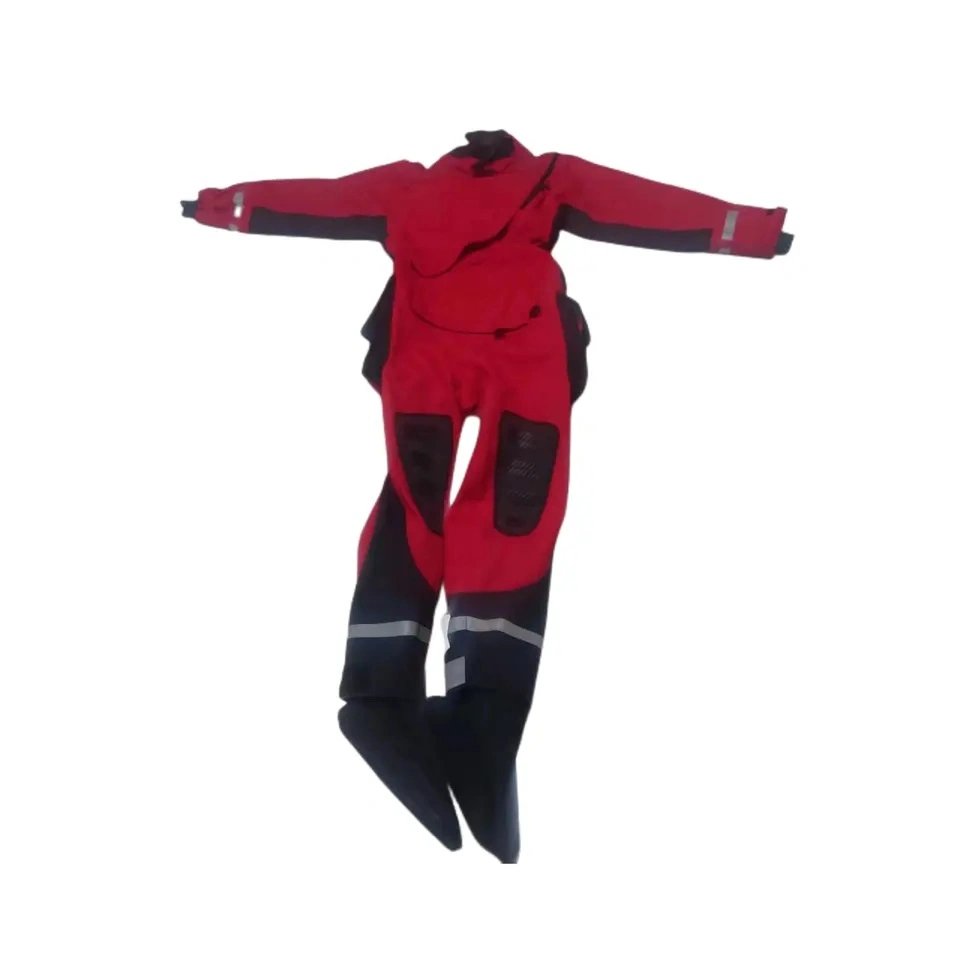 Water Rescue Dry Suit Waterproof Lifejacket Breathable Dry Clothes Cold Resistant PPE Reflective Tape Personal Protective Equipment