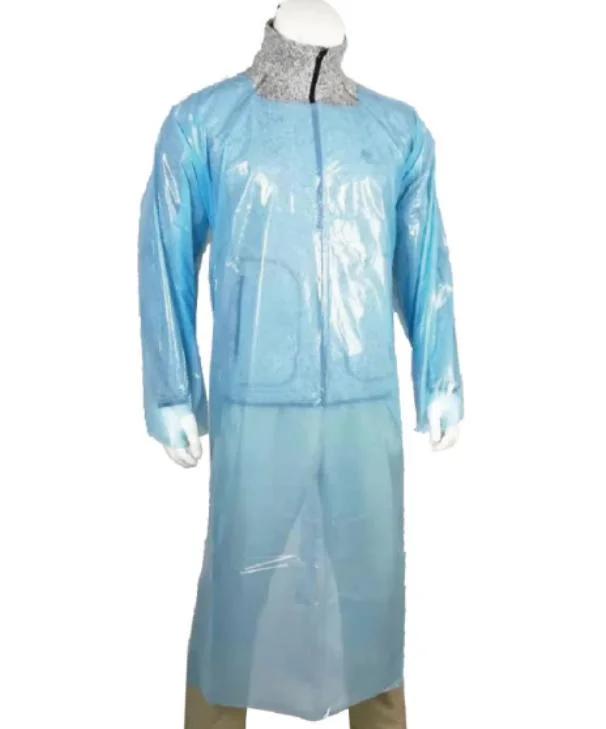 Disposable PP Non Woven Gown Protective Clothing Shirt Long Sleeve SMS Safety Work Wear Clothing