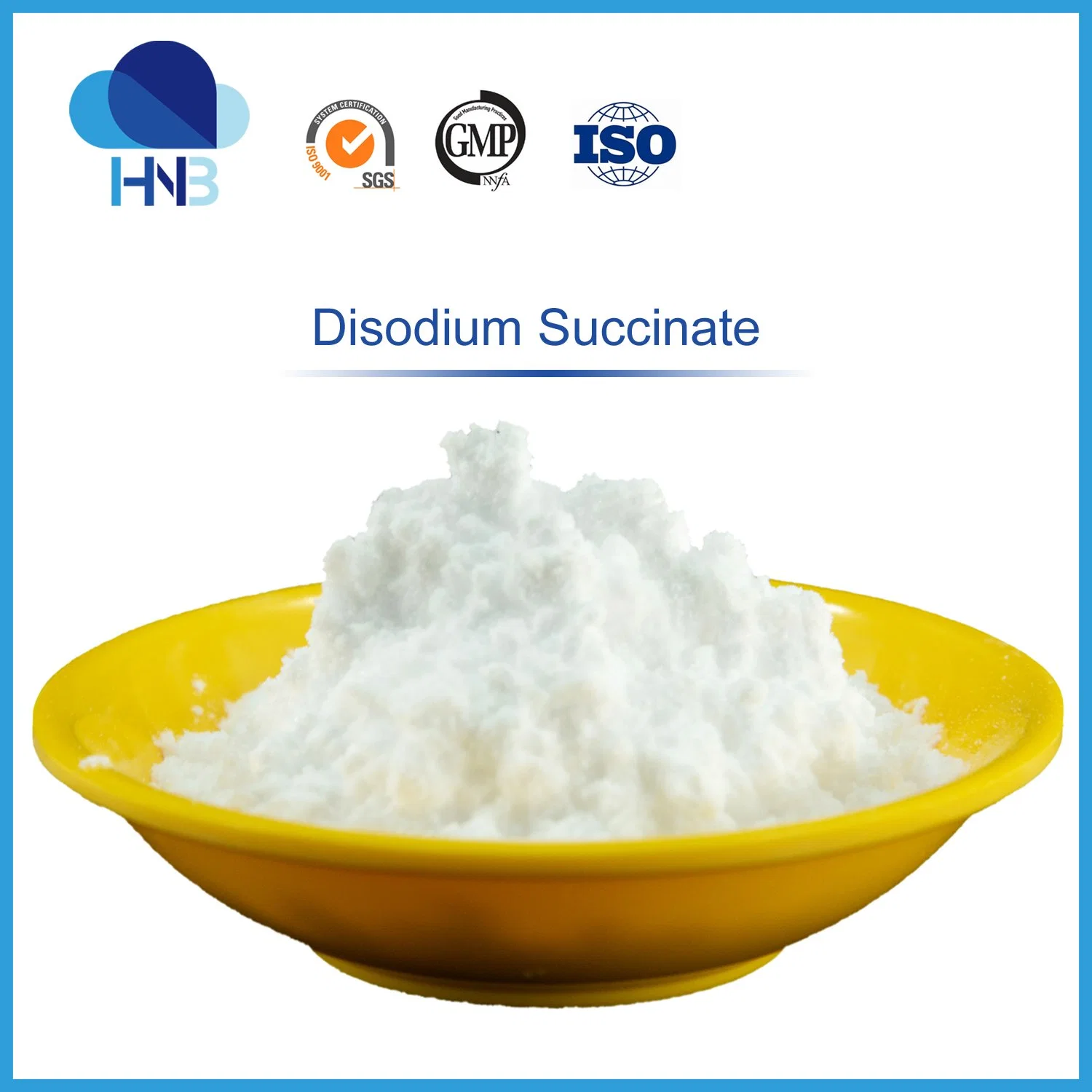 GMP Factory Sodium Succinate Dibasic Wsa CAS 150-90-3 Strength Product 99% Disodium Succinate