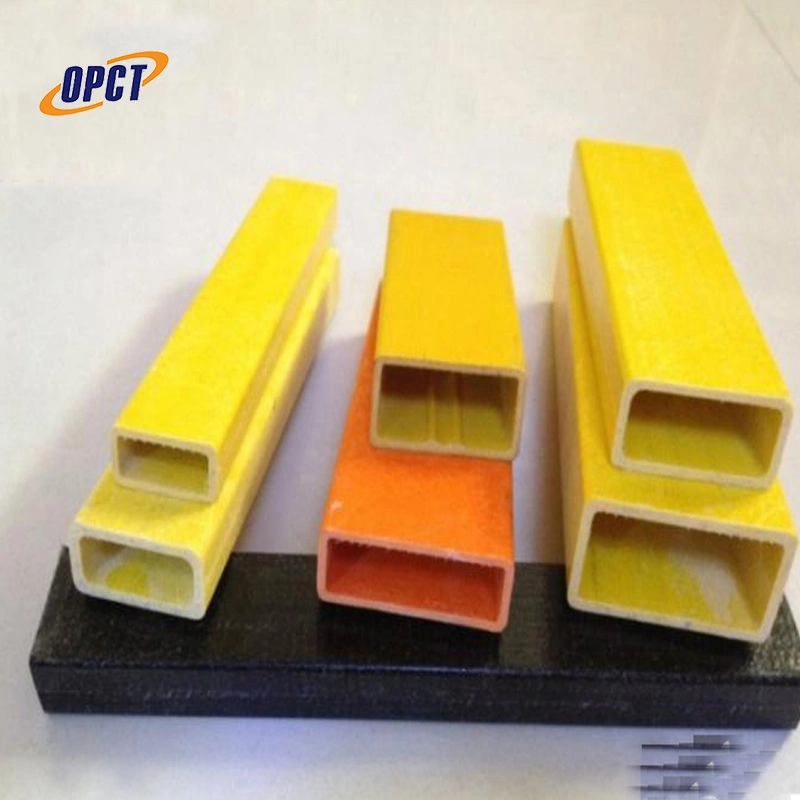 FRP GRP Pultruded Fiber Glass Plastic Square Tube Rectangular Tube