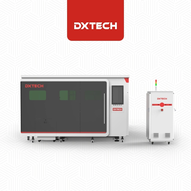 Dxtech 2000W 3000W Máquina de corte láser para corte de tubos metálicos de 6m y de aluminio de corte de placa de cobre con la plataforma Exchange