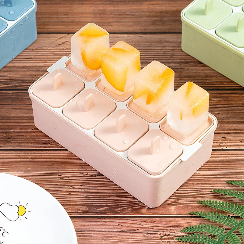 Verano alivio del calor Artifact novedad 100% Alimentos Grado molde de paletas Popsole Box Creative DIY helado Lolly helado molde