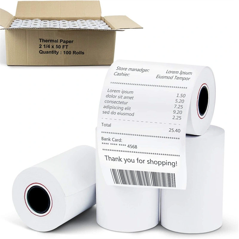 High Quality 80&times; 80mm 48GSM 55GSM 60GSM Cash Register Thermal Receipt Thermal Paper Roll