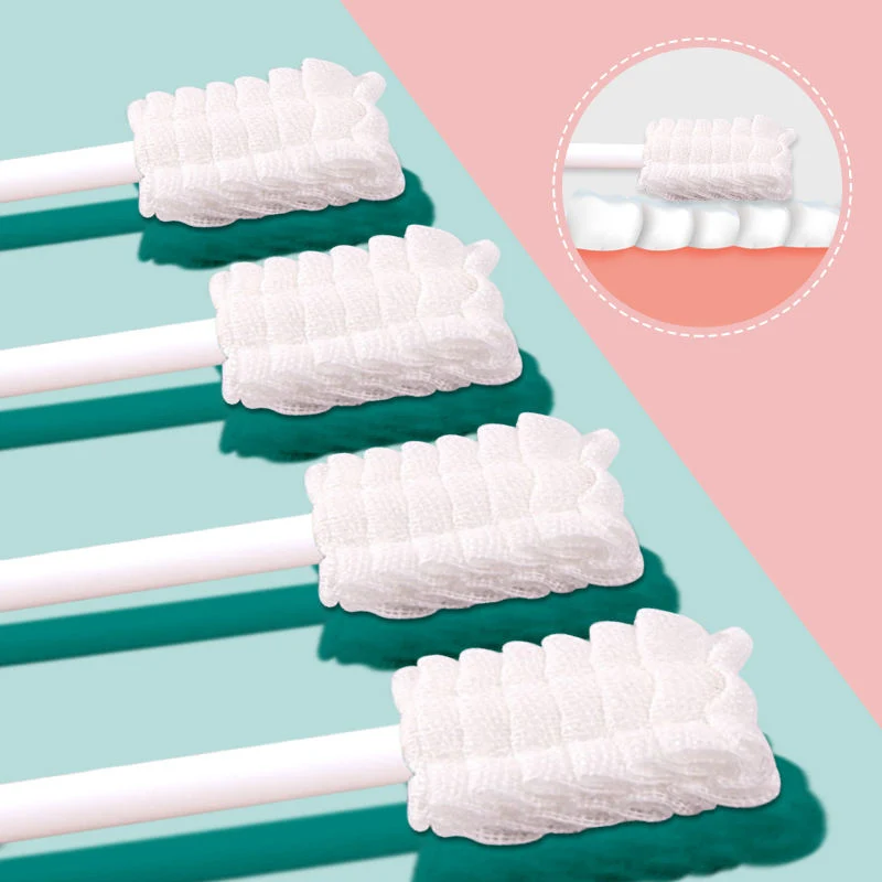 Hot Selling Disposable Cotton Toothbrush Oral Tooth Cleaner