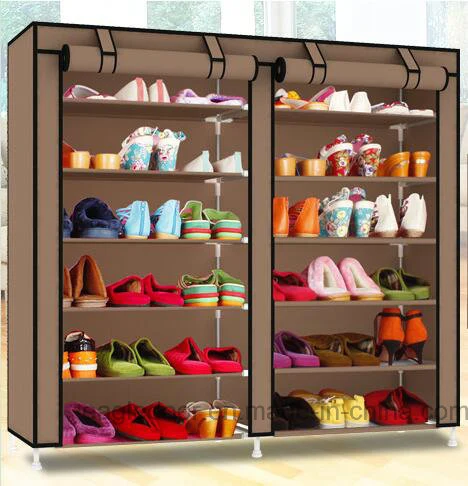 Armario de zapatos Zapatos de gran capacidad de almacenamiento en estanterías Muebles de hogar bricolaje Zapata portátil simple Rack (FS-11) 2018