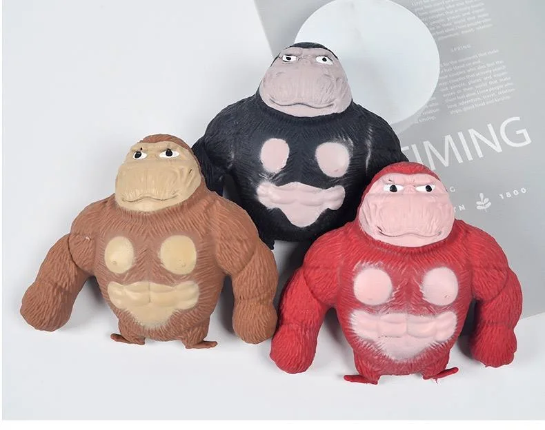 Tiktok Neue Ankunft Neuheit Kreative Squishy Stress Relief Balls Vent Affen Gorilla Stress Relief Spielzeug Schimpansen Spielzeug für Kinder