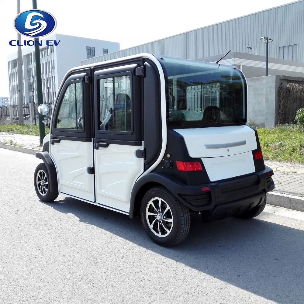 A7 cuatro asientos Nueva Energía vehículo de scooter de la ciudad de adultos cerrado Carrito de Golf Mini coche eléctrico