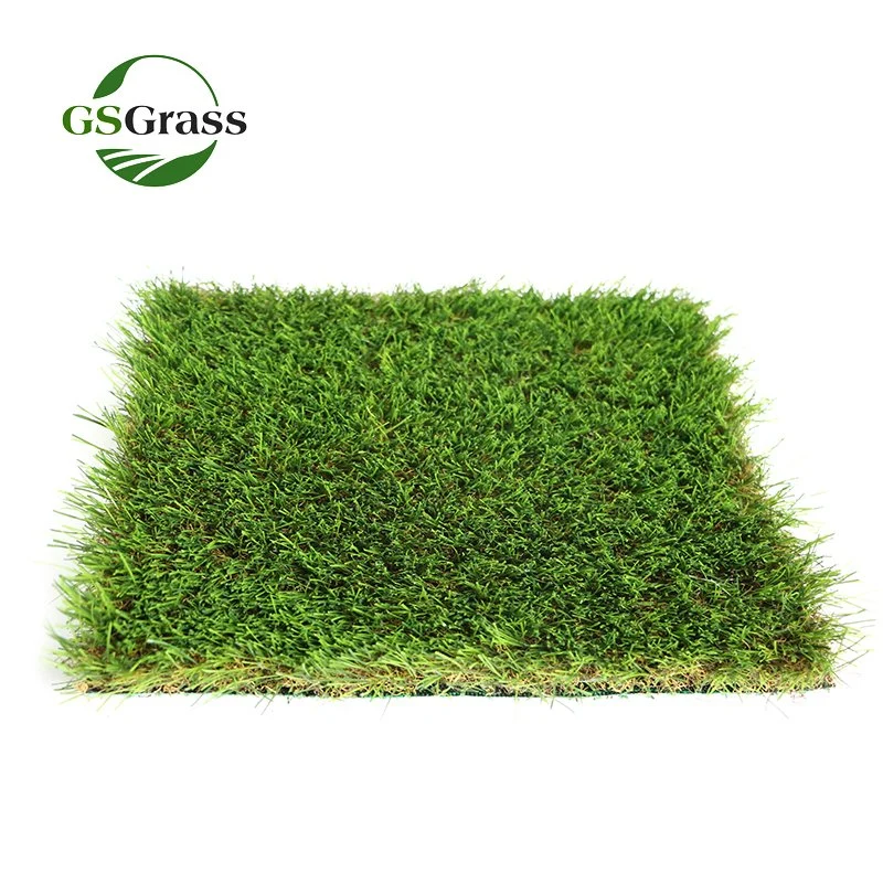 Four Color Autumn Outdoor Flooring Synthetic Grass Turf Landscaping Artificial Grass Tiles