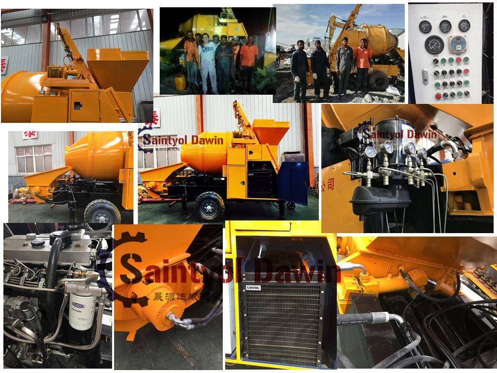 Concrete Pump Ready Mixed Concrete Mixer with Delivery Pump Beton Pump with Mixer