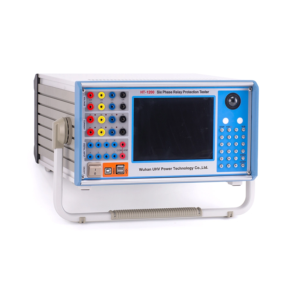 Ht-1200 6 Phase Microcomputer Protection Relay Tester Electrical Primary Current Injection Test Set