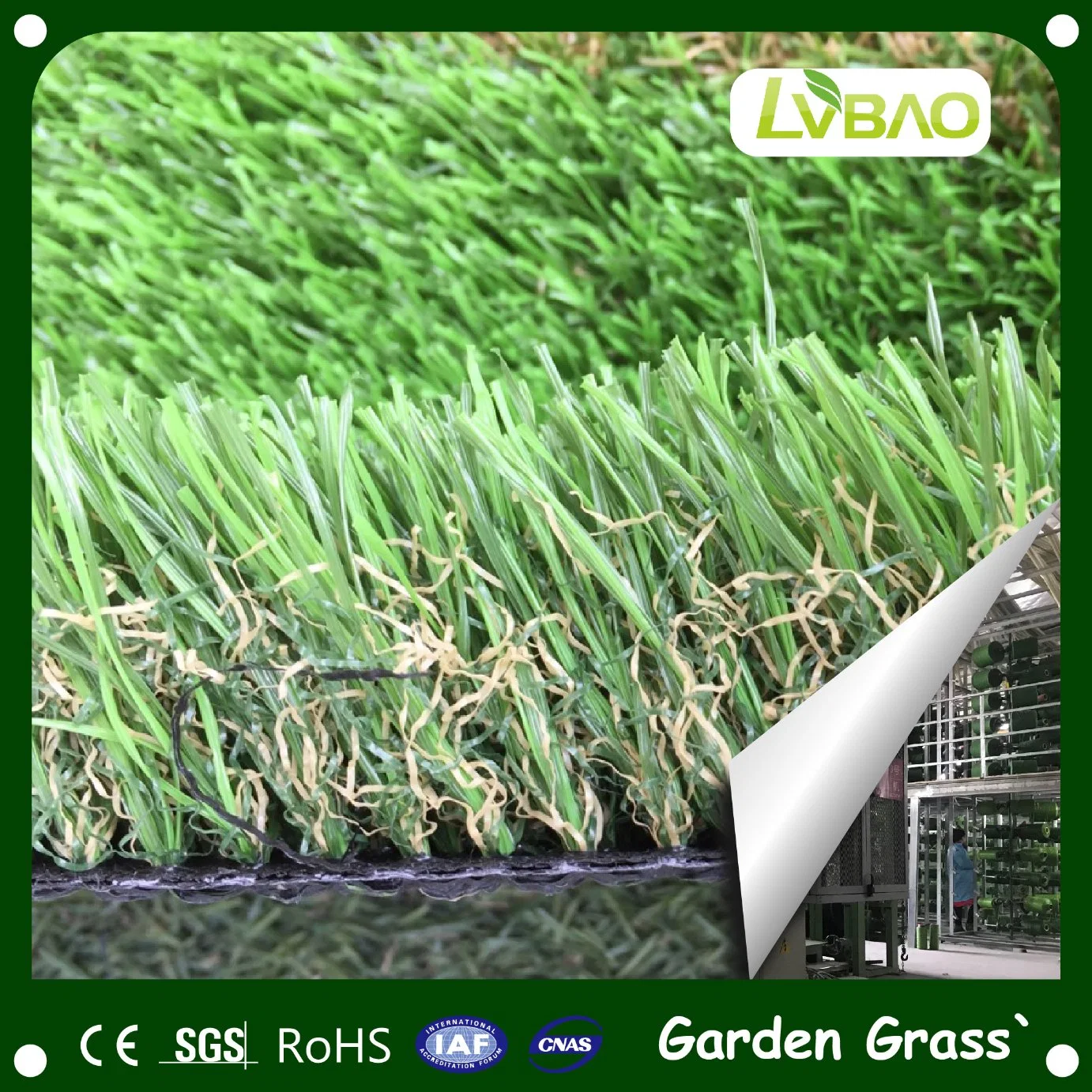 LVBAO Landscape Four Color Garden Artificial Grass With Good Service