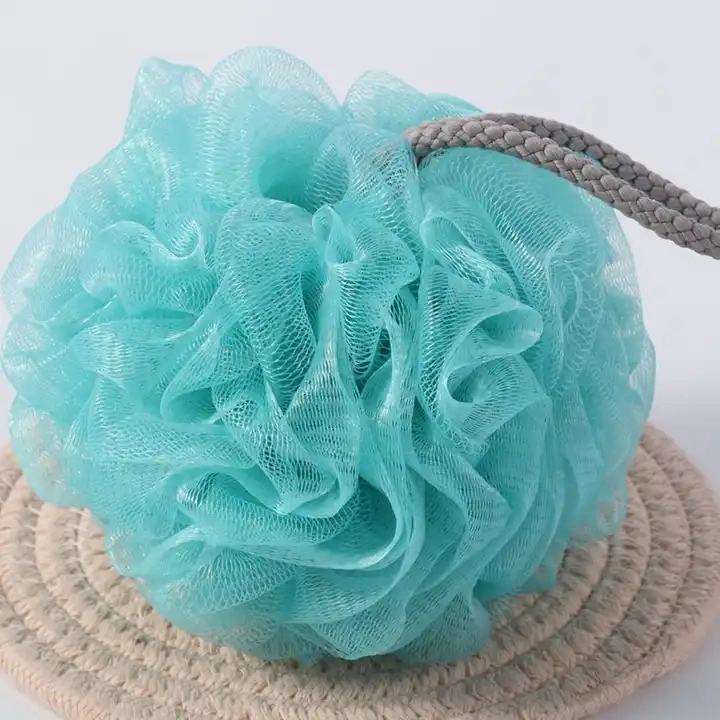 Factory Sales Price Eco-Friendly 4 Color Loofah Sponge Bath Ball