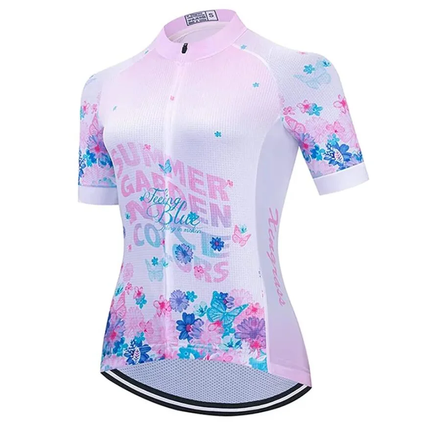 Ladies&prime; Cycling Jerseys, Breathable and Anti-Bacterial Features